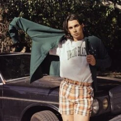 Rowing Blazers Collegiate Tee -Clothing Store color heather gray green 3