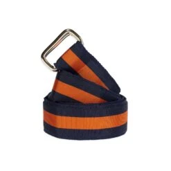 Extra-long Grosgrain Belt -Clothing Store color navy orange 1