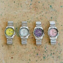 Rowing Blazers X Seiko 5 Sports Watch (Limited Edition 2023) -Clothing Store color pink 13