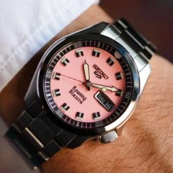 Rowing Blazers X Seiko 5 Sports Watch (Limited Edition 2023) -Clothing Store color pink 7 5bd91cb0 1cb9 4c08 9ebe 053f744cd5b4