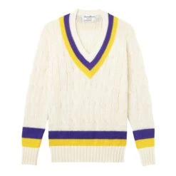 Wool Cricket Sweater 22 Wool Cricket Sweater -Clothing Store color purple yellow 1 e301e92b 0961 4f9e 8733 86c1323c4610
