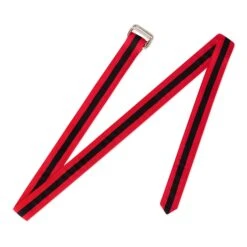 Extra-long Grosgrain Belt -Clothing Store color red black 2