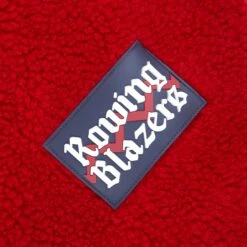 Harlequin Deep-Pile Sherpa "Jockey" Fleece -Clothing Store color red cream 2