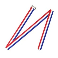 Extra-long Grosgrain Belt -Clothing Store color red white blue 2