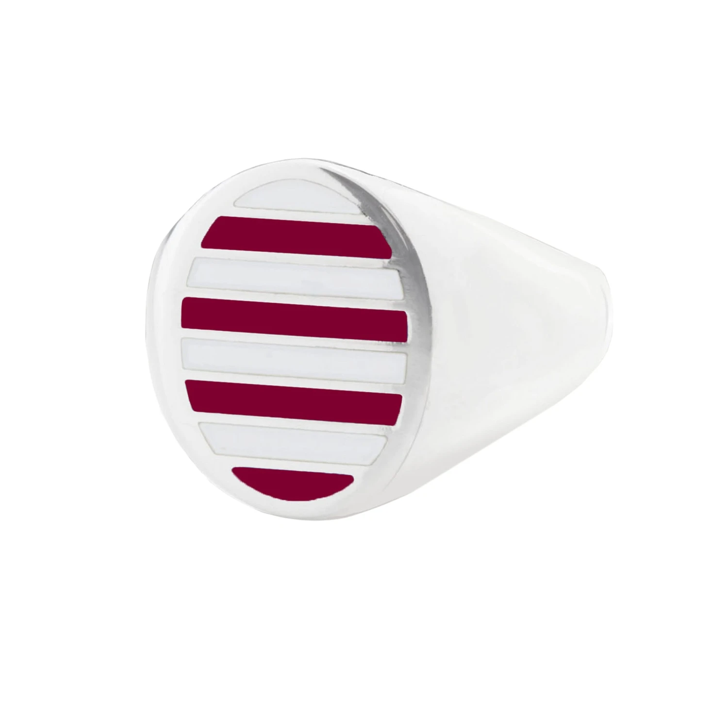 Jessica Biales Crimson And White Collegiate Signet Ring 4 Jessica Biales Crimson And White Collegiate Signet Ring - Image 2