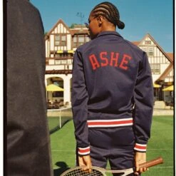 Arthur Ashe Champions Warm-Up Jacket -Clothing Store color u s a 7