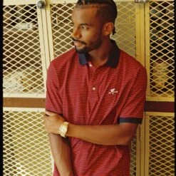 Arthur Ashe 1968 Tennis Polo -Clothing Store color u s a micro stripe 5