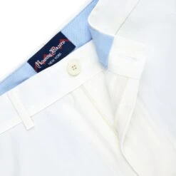 Men's Cotton Trim Fit Twill Trousers -Clothing Store color white 2 5aa6b421 7773 4e53 b11e cf4f55a44986