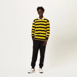 Hockney Stripe #1 Rugby -Clothing Store color yellow black stripe 3