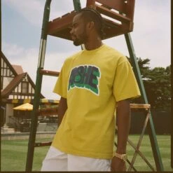 Ashe "Hope" Graphic Tee 13 Ashe "Hope" Graphic Tee -Clothing Store color yellow green 4