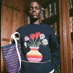 Rowing Blazers X J.Stark Woodbine Tote Bag -Clothing Store color zig zag 3