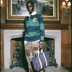 Rowing Blazers X J.Stark Woodbine Tote Bag -Clothing Store color zig zag 4