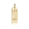 London LHR Luggage Tag Charm 1 London LHR Luggage Tag Charm -Clothing Store gold london luggage tag charm jet set candy