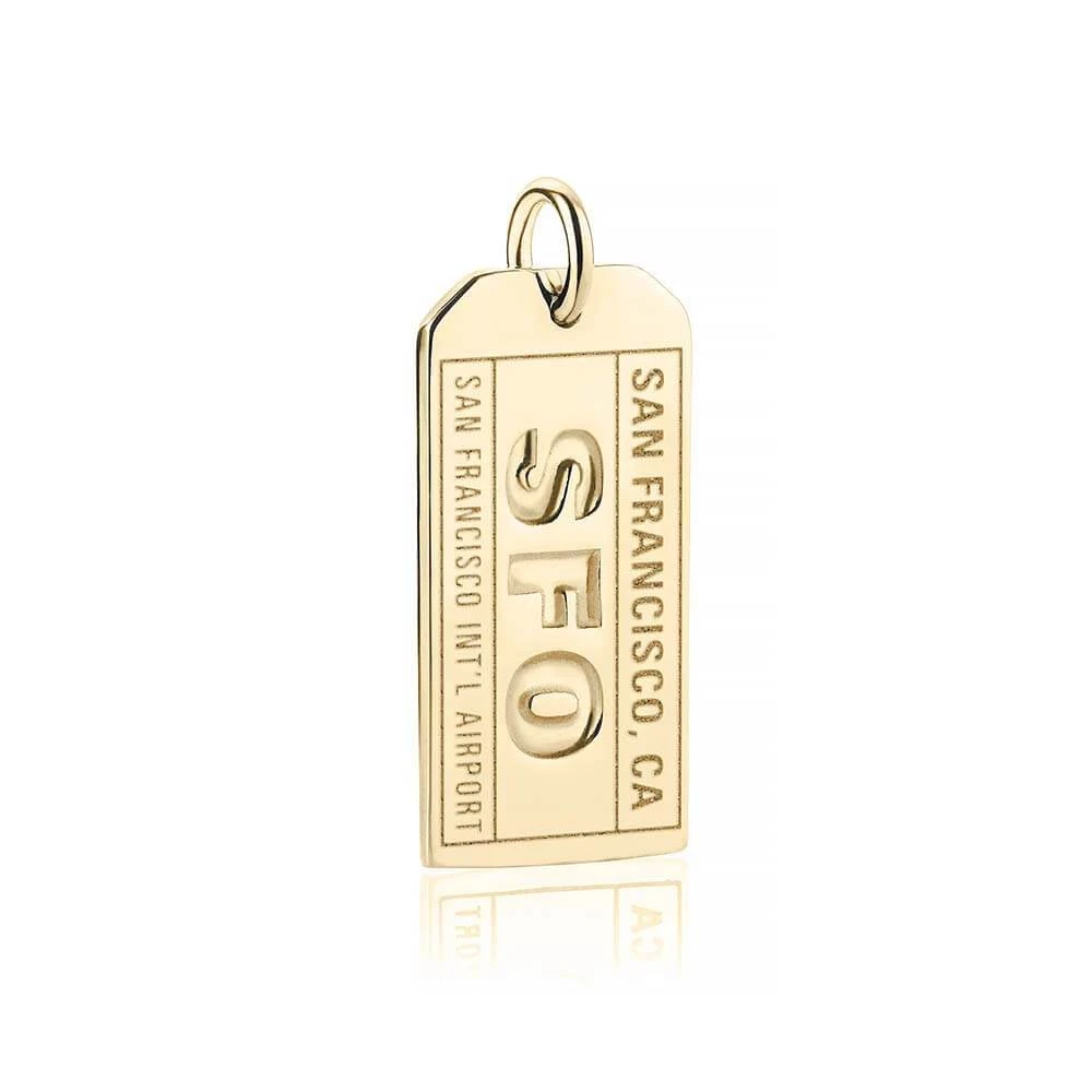 SFO San Francisco Luggage Tag Charm 3 SFO San Francisco Luggage Tag Charm