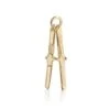 Skis Charm -Clothing Store gold ski charm jet set candy
