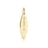 St. Barths Surfboard Charm -Clothing Store gold st barths surfboard charm jet set candy