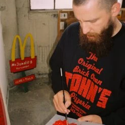 John's Pizza "No Slices" Crewneck -Clothing Store jaco676 015