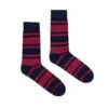 Engineers Stripe Socks -Clothing Store socks navyburgundy1 bfc4795a 3f61 4c86 bbc2 42233068a45e